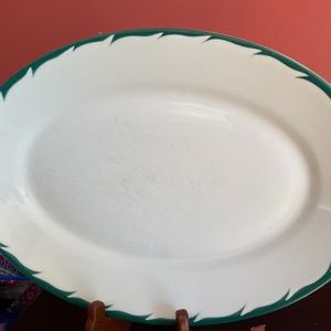 Wellsville, vintage china, restaurant ware, Wellsville Ohio, 1960 oval platter